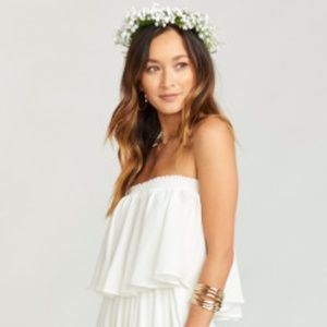 Show Me Your MuMu Bridesmaid in Ivory Crisp NWT